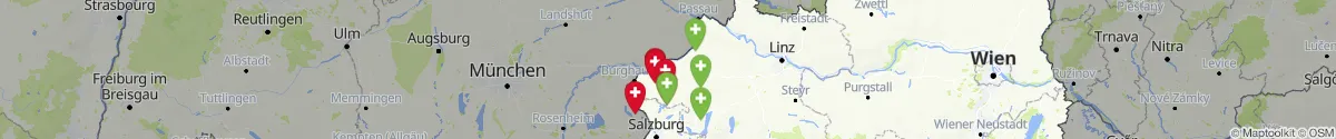 Map view for Pharmacies emergency services nearby Handenberg (Braunau, Oberösterreich)